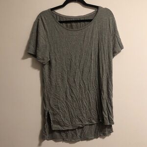 French Connection Gray Short Sleeve Top (Free Mystery Louis Vuitton item & …..
